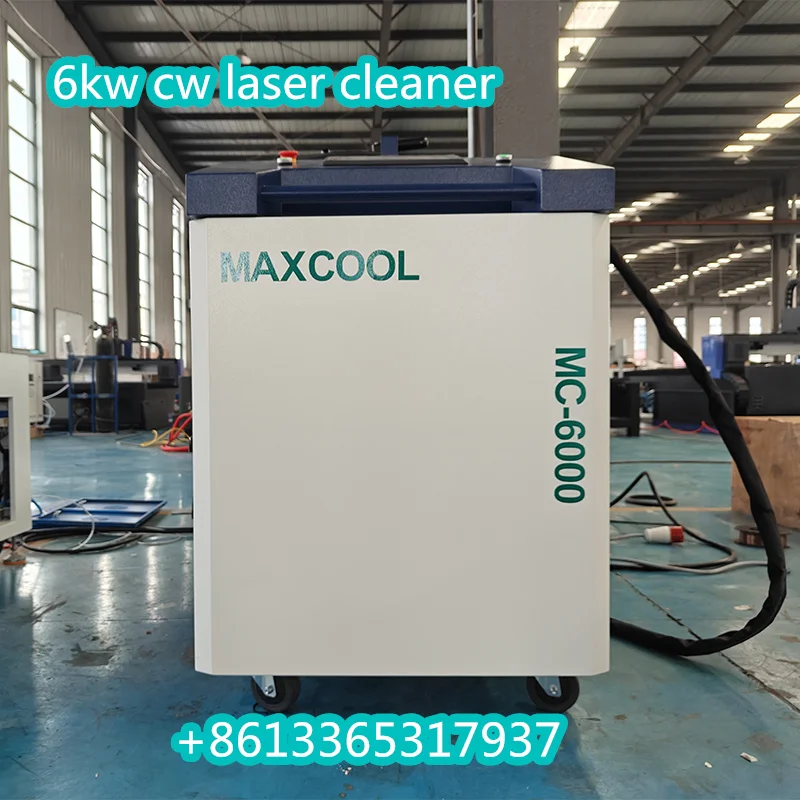 Laser Handheld Fiber Laser Cleaning Machine 6000W Laser Cleaning Machine with S&A Water Chiller