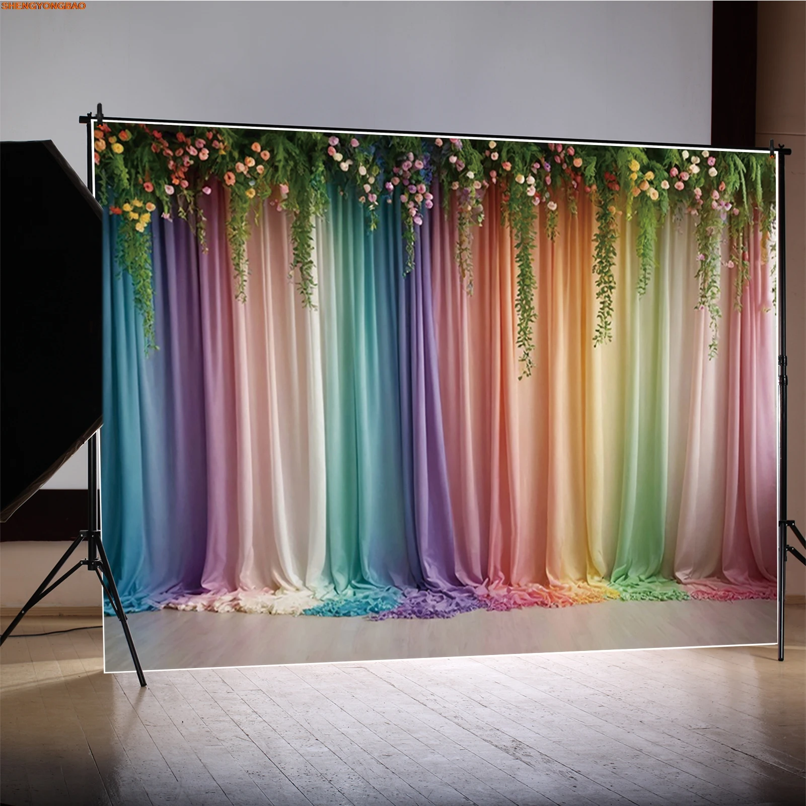 استحمام الطفل عيد ميلاد الديكور خلفية التصوير الفوتوغرافي دمية دب القلعة بالون التصوير الفوتوغرافي خلفية الطفل استوديو الدعائم