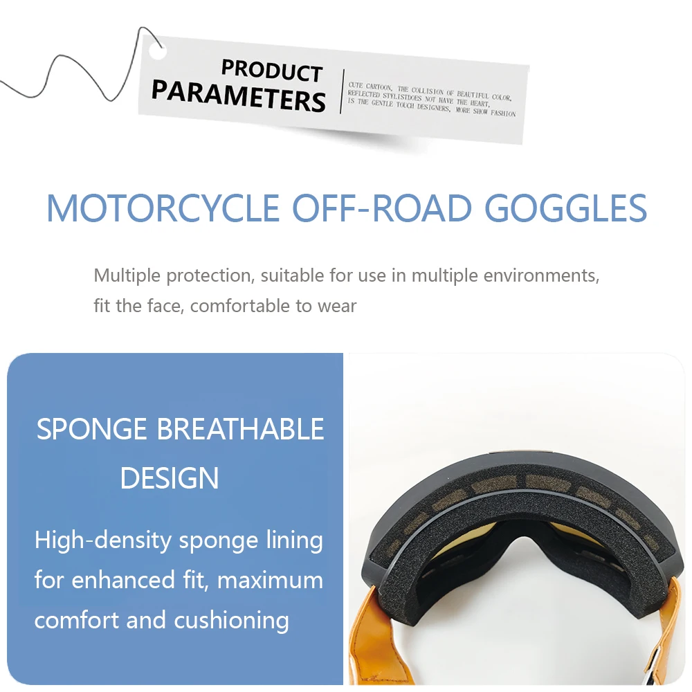 2025 FBFU Leder-Offroad-Outdoor-Ausrüstung, Motorradzubehör, winddicht, staubdicht, für Schneebergsport, Unisex