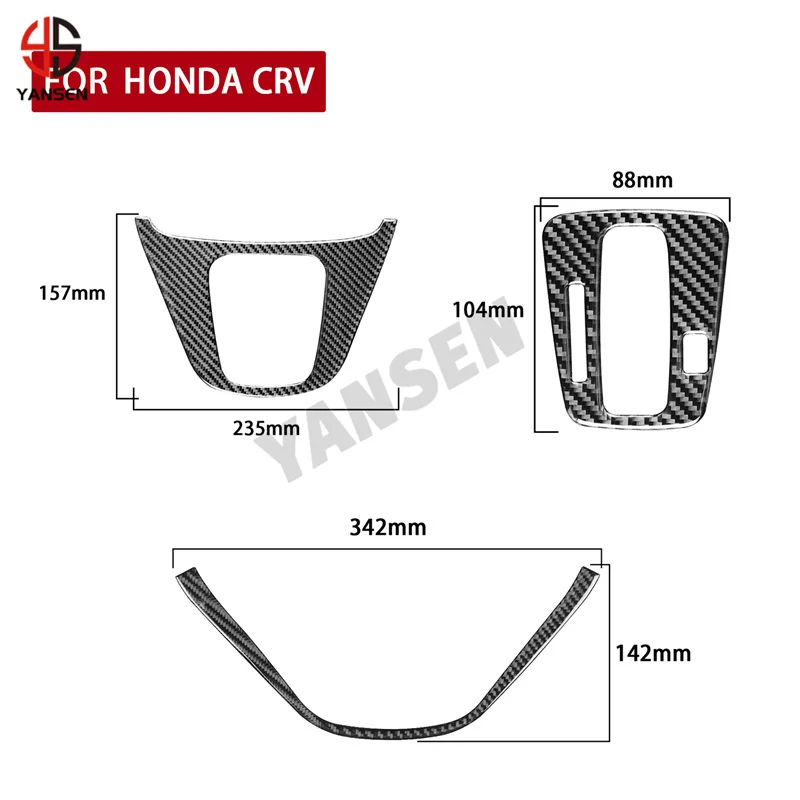 

Car Center Control Gear Shift Panel Decor Frame Cover Trim For Honda CRV 2007 2008 2009 2010 2011 Car Accessories