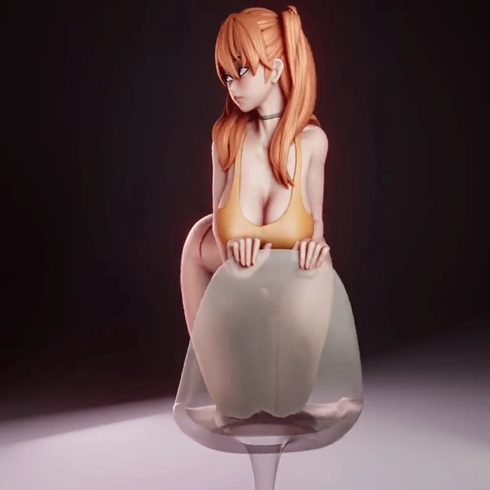  1/16 набор моделей 3d печати красота Евангелион Asuka NSFW аниме набор для сборки фигурки, модель DIY миниатюрная снижение статуя неокрашенные