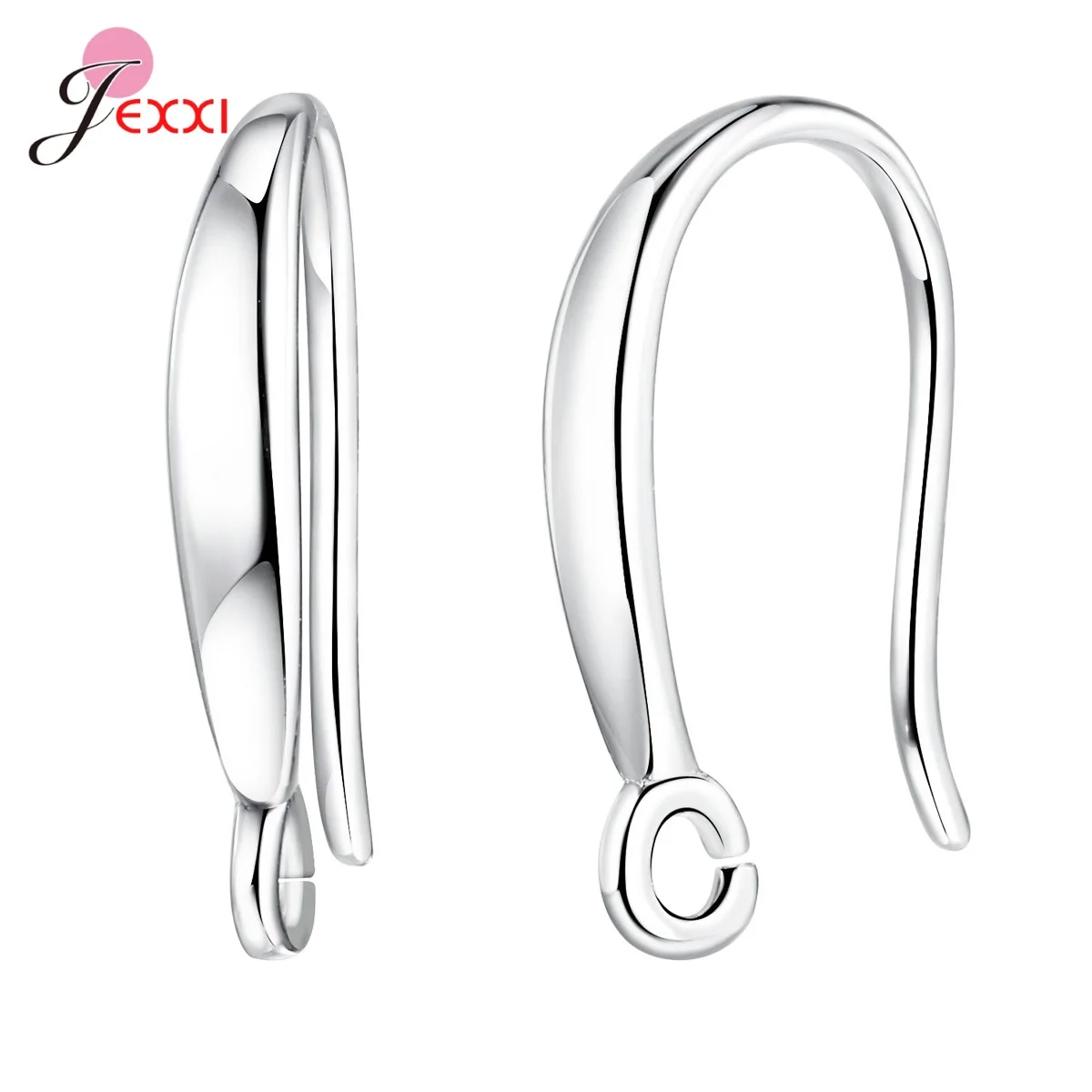 

925 Sterling Silver Color Color 100PCS Minimalist Original Earring Accessories Self-made Jewelry For Girls Women Wholesale