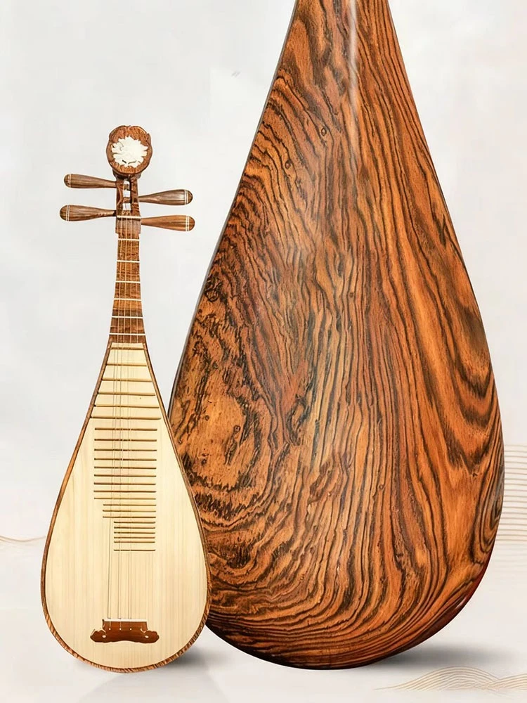 Natural Wooden Lute Beginner Professional Practice Pipa Adult Performance Large Lutes Chinese Traditional Stringed Instruments