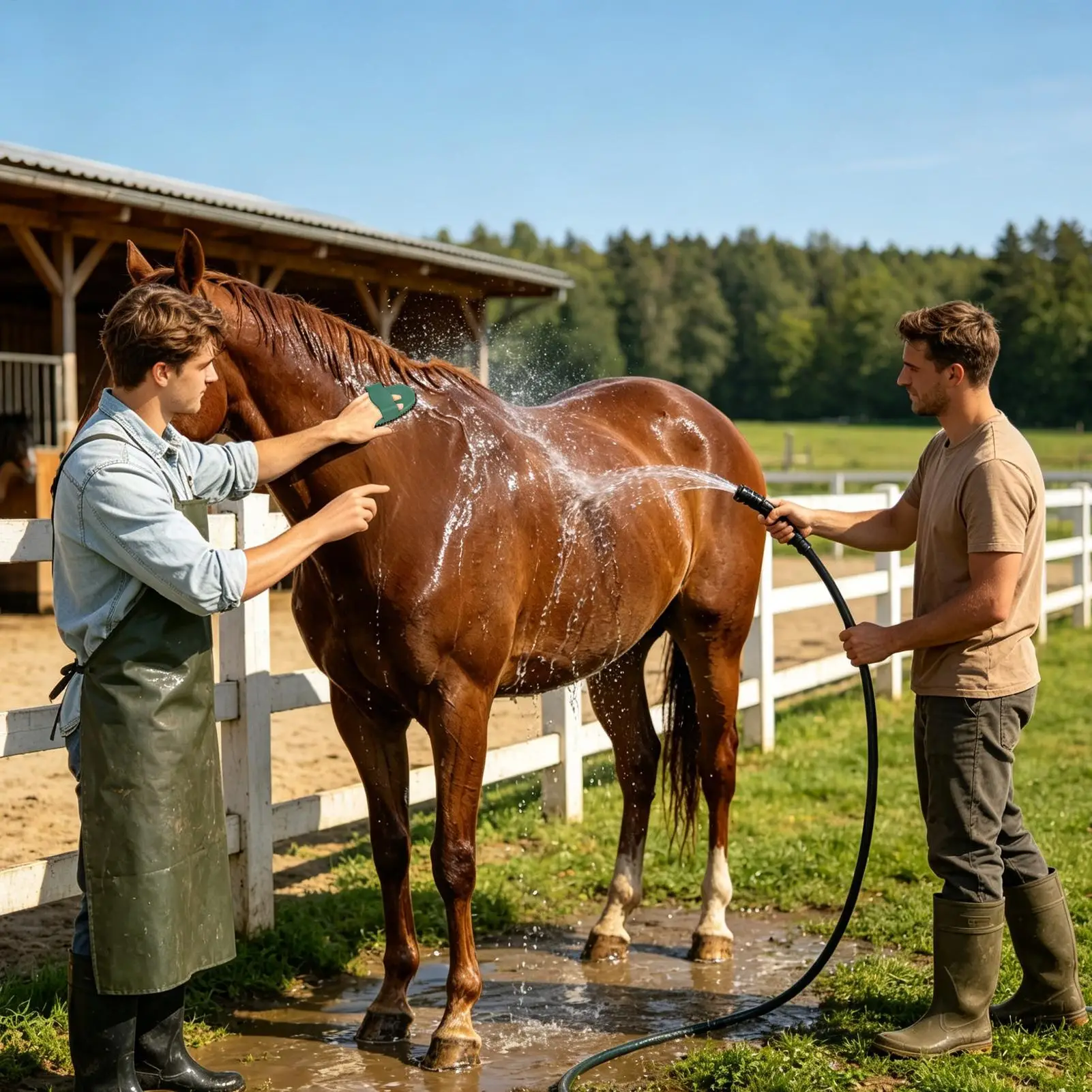 1pc Rubber Massage Cleaning Brush for Horses Durable Detangling Tool for Bathing Equestrian Care Essentials Horse Pet Grooming