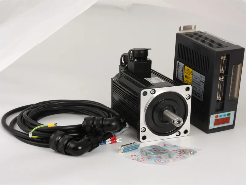 Quality 80ST-M02430 servo motor 80ST with AASD-15A controller 220V AC 750W 3000rpm 2.39Nm AC servo motor