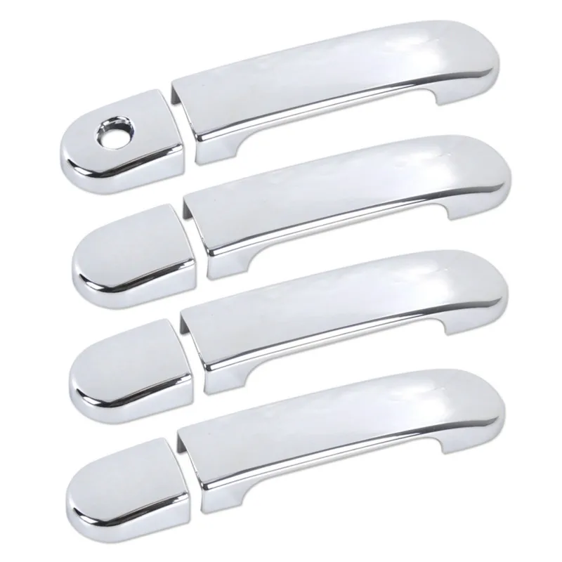 FUNDUOO Chrome Car Door Handle Cup  Bowl Cover Trim Sticker For Nissan Versa / Tiida / Latio 2007 2008 2009 2010 2011 2012