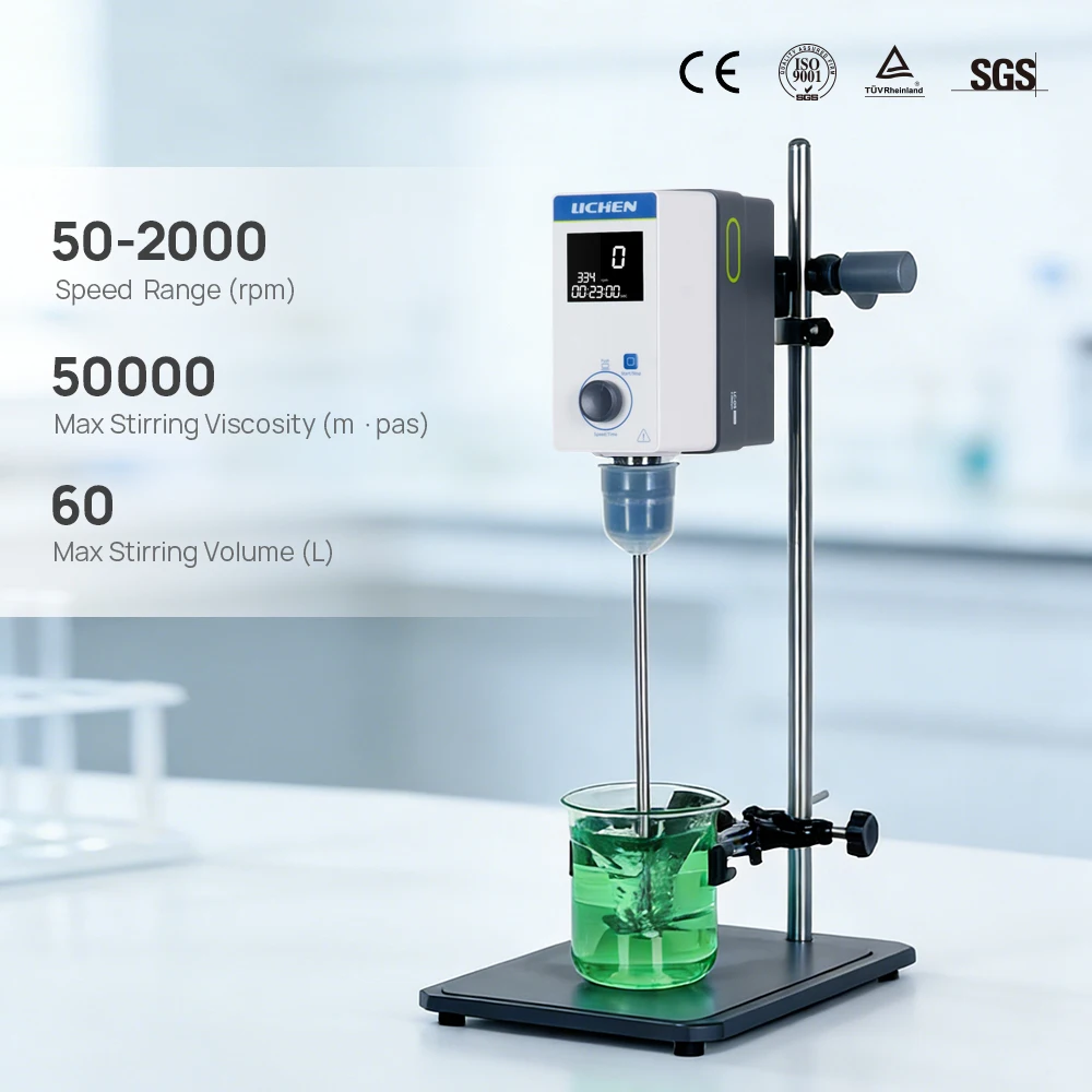 

Новый бесщеточный электродвигатель постоянного тока LCA-OS с ЖК-дисплеем, мощный лабораторный электрический верхнеприводной мешалка-агитатор