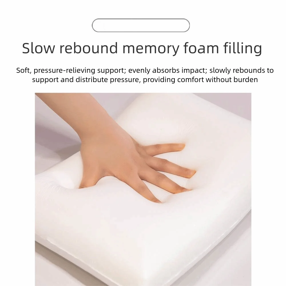 

Breathable Ice Silk Pillow Four Seasons Comfortable Core Neck Guard Pillow Lightweight Soft Texture Office Napping Pillow