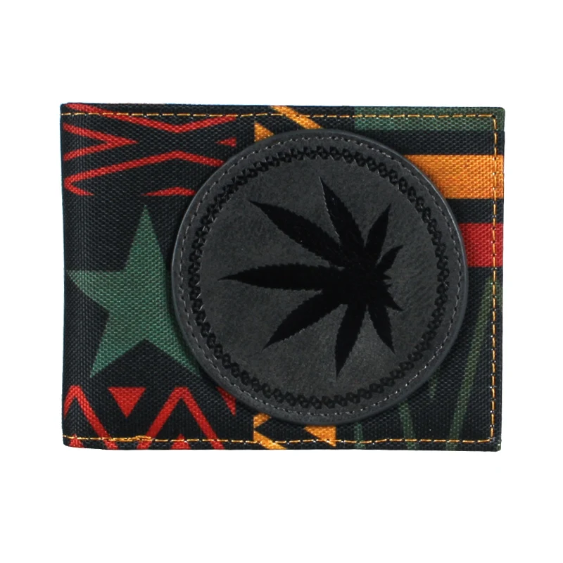 Dope Weed Leaf składany portfel męska designerska torebka damska Carteras Para Mujer portfel 1471