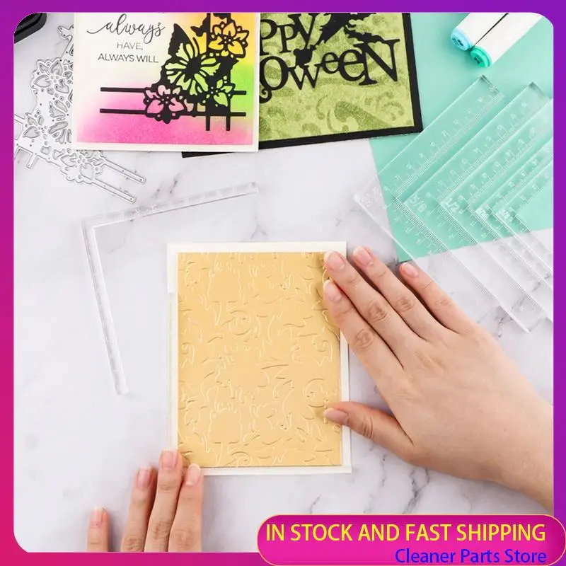 

ГОРЯЧАЯ ПРОДАЖА-7 шт./компл. углы бумажных карточек, помощники, набор инструментов для позиционирования, акриловые линейки для скрапбукинга, набор слоев для подкладки карточек