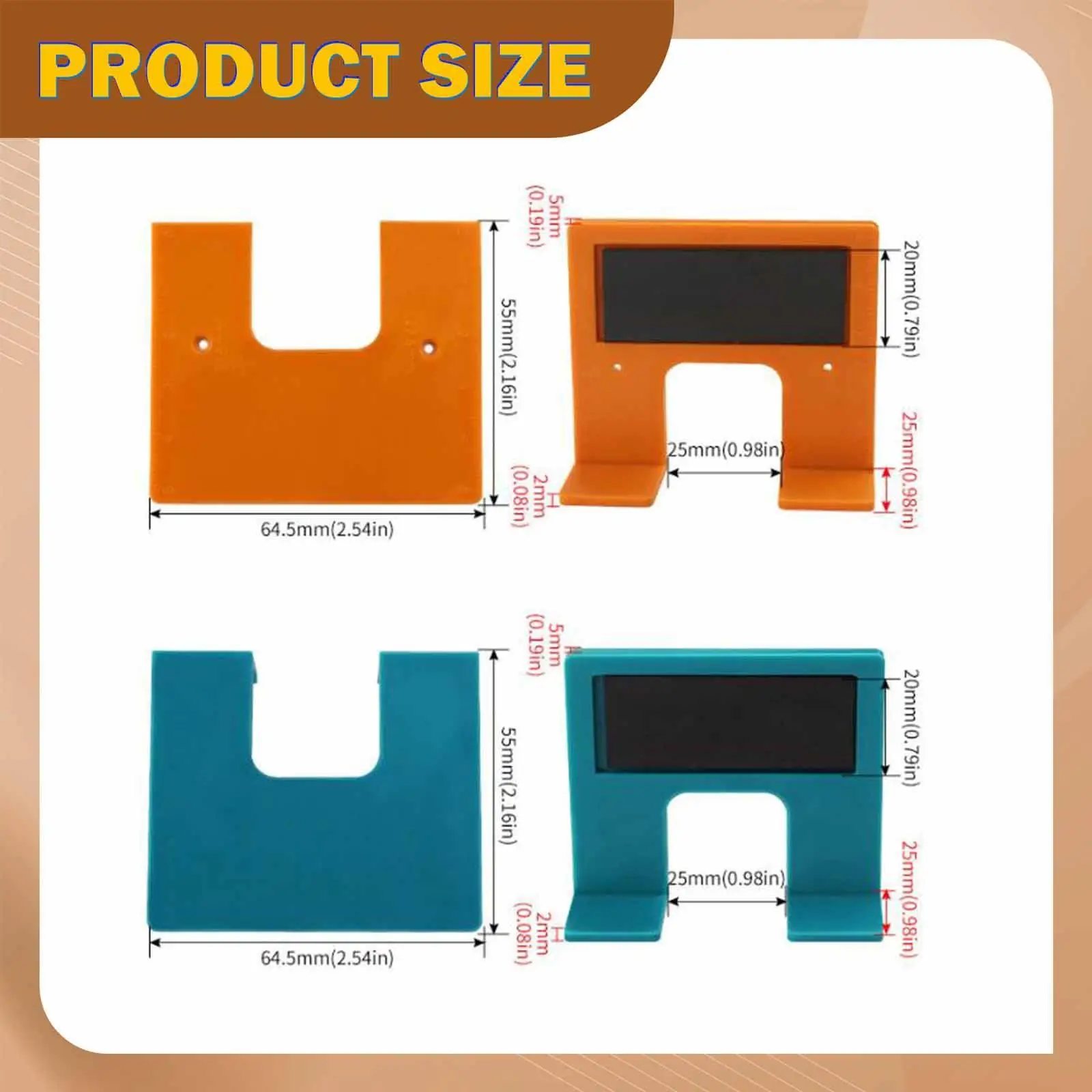 2x Magnet Hinge Installation Auxiliary Tools,Door Panel Hinge Alignment Tools Mounting Assistant for Furniture DIY Project Table