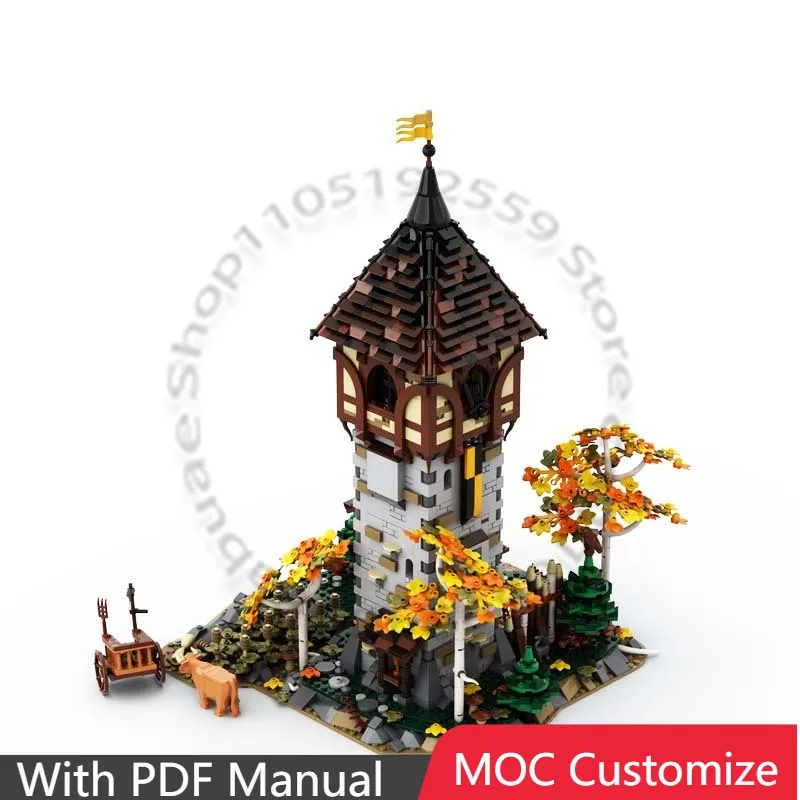 

2752 PCS Construction Medieval Message Tower MOC Customize Modular Building Block Model Educational DIY Boys Assembly Toy Gift