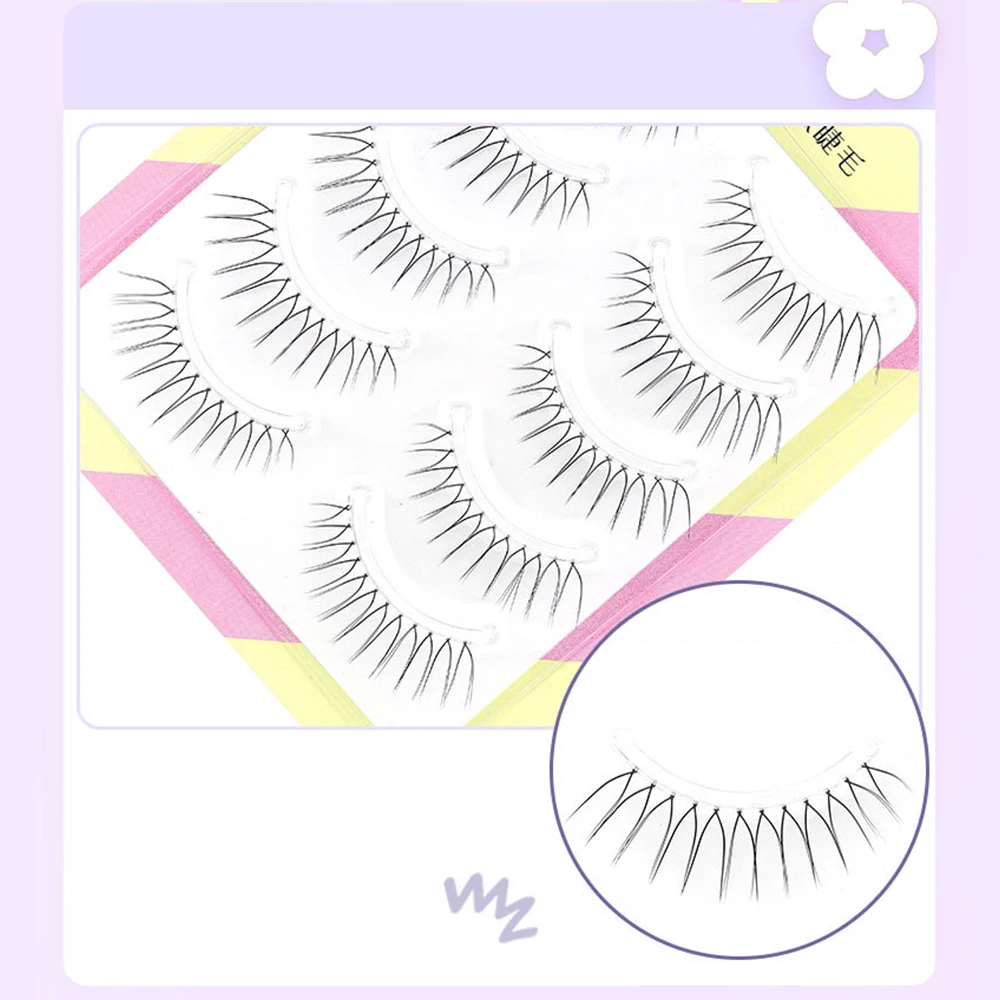 リトルイービルつけまつげ女性ロングカールナチュラルコミック DIY つけまつげセットメイクアップアクセサリー