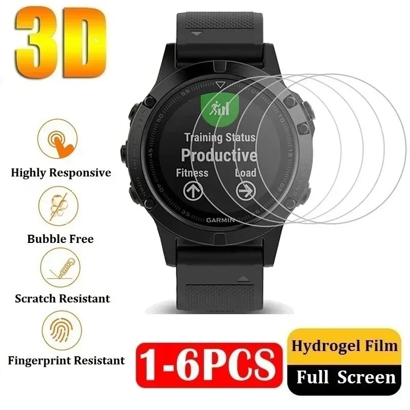 

For Garmin Fenix 5XPlus 5S 5Plus Screen Protector Protective Film for Garmin Fenix 5XPlus 5S 5Plus Hydrogel Film Foil