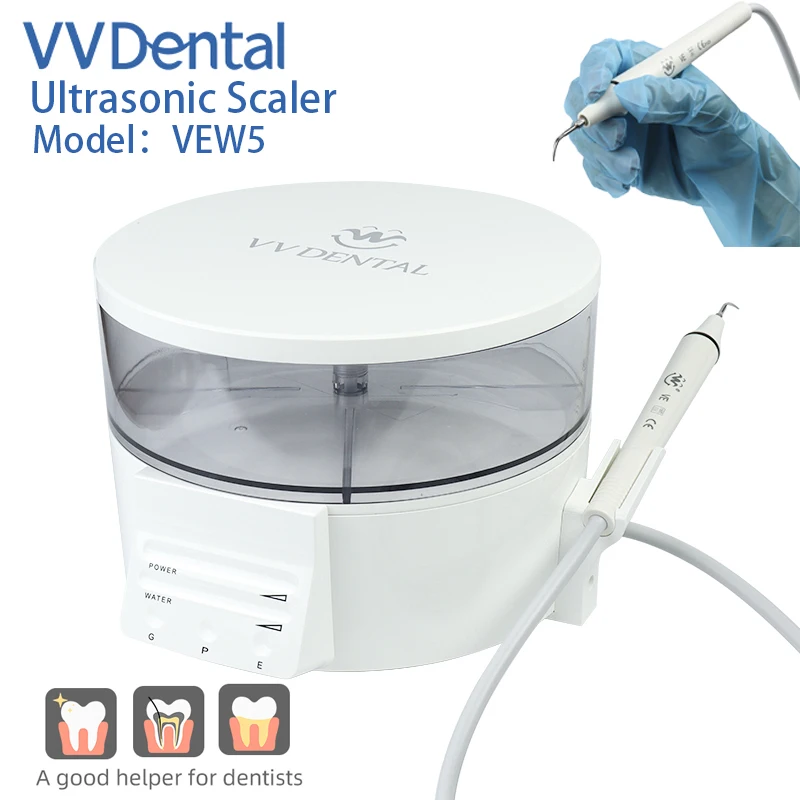 VVDental Ultrasonic Scaler With Led Light and Capacity Water Bottle Teeth Whitening Cleane Oral Care Dental Cleaning Tools