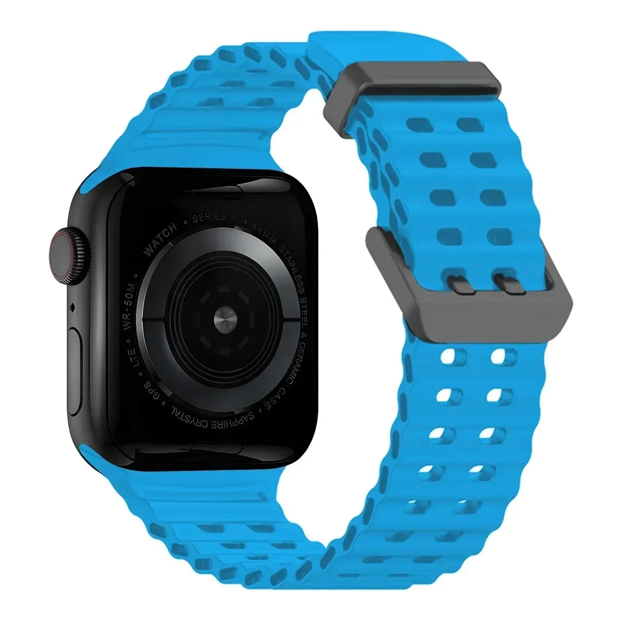 Sportowy pasek Ocean do Apple Watch Ultra 2 49 mm 10 46 mm Oddychająca silikonowa opaska na nadgarstek do iWatch Series 9 8 7 6 5 4 SE 45 mm 44 mm