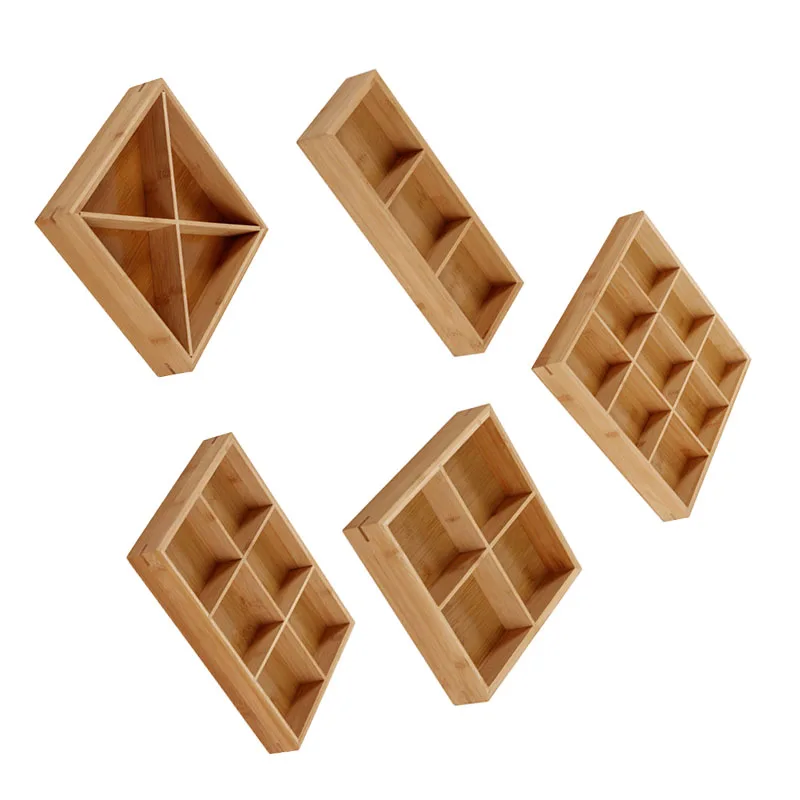 صينية خشبية مقسمة، صينية تقديم متعددة المقصورات للمطاعم، طبق سوشي، صينية تقديم خشبية مقسمة