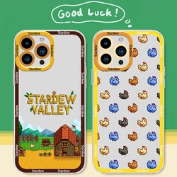 Game S-Stardew Valley Phone Case for Samsung S24 S23 S22 S21 A55 A54 FE PLUS ULTRA Transparent Bezel Cover