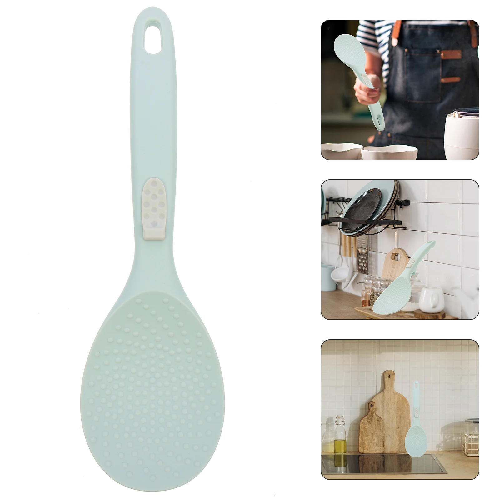 

Premium Silicone Rice Spoon Non-Stick Reusable Compact Kitchen Accessory Long-Lasting Household Hotel Restaurant Use