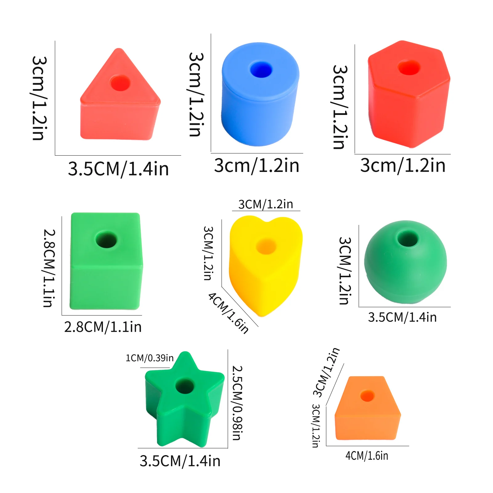 Super duże koraliki cząsteczkowe, kolorowe koraliki, ręcznie robione klocki do budowania, figury geometryczne, fajne zabawki wczesnej edukacji dzieci