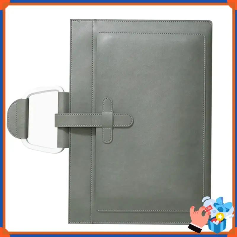 

Compact A4 Leather Document Bag Envelope Document Holder Quality PU Leather Document Pouch Document Organizer File Bag