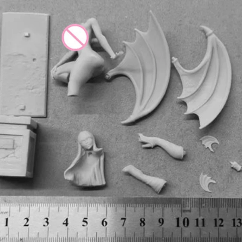 Nude Demon Diy Resin Figure 1/24 Scale 75mm Vertical Height Assemble Model Kit Unassembled Dioramas and Unpainted Statuettes Toy