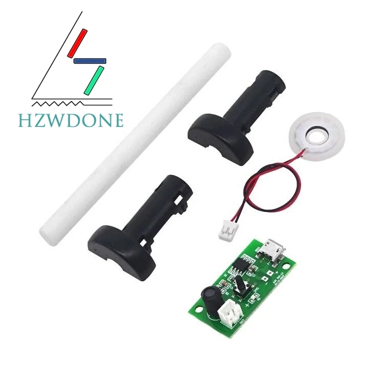 Mini nawilżacz USB zestawy do samodzielnego montażu wytwornica mgły i sterownik płytka drukowana Fogger folia atomizująca arkusz atomizera Mini oscylacyjny