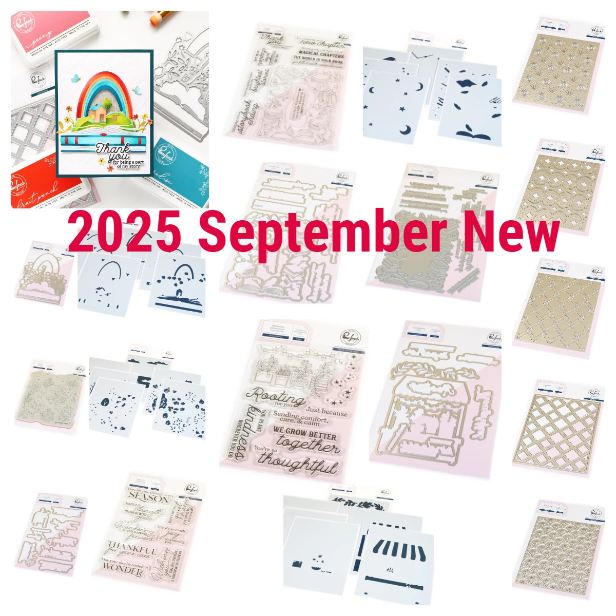 

2025 New Pink Fresh Lattice Coverplate Twilight Tales Dreamer's Forest Flower Die Stamps Stencil Petal Lacy Die DIY Scrapbooking