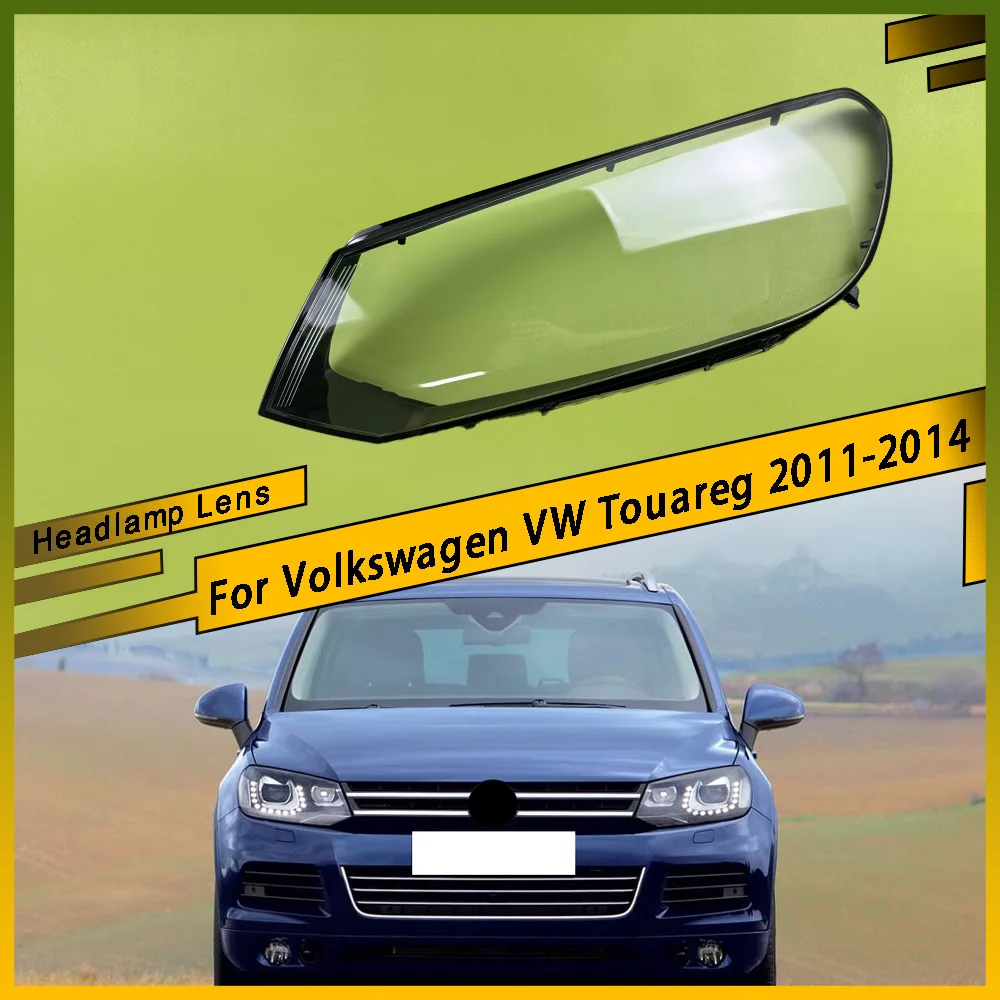 

For Volkswagen VW Touareg 2011 2012 2013 2014 Headlamp Cover Lamp Shade Headlight Shell Lampshade Replace Original Glass Lens
