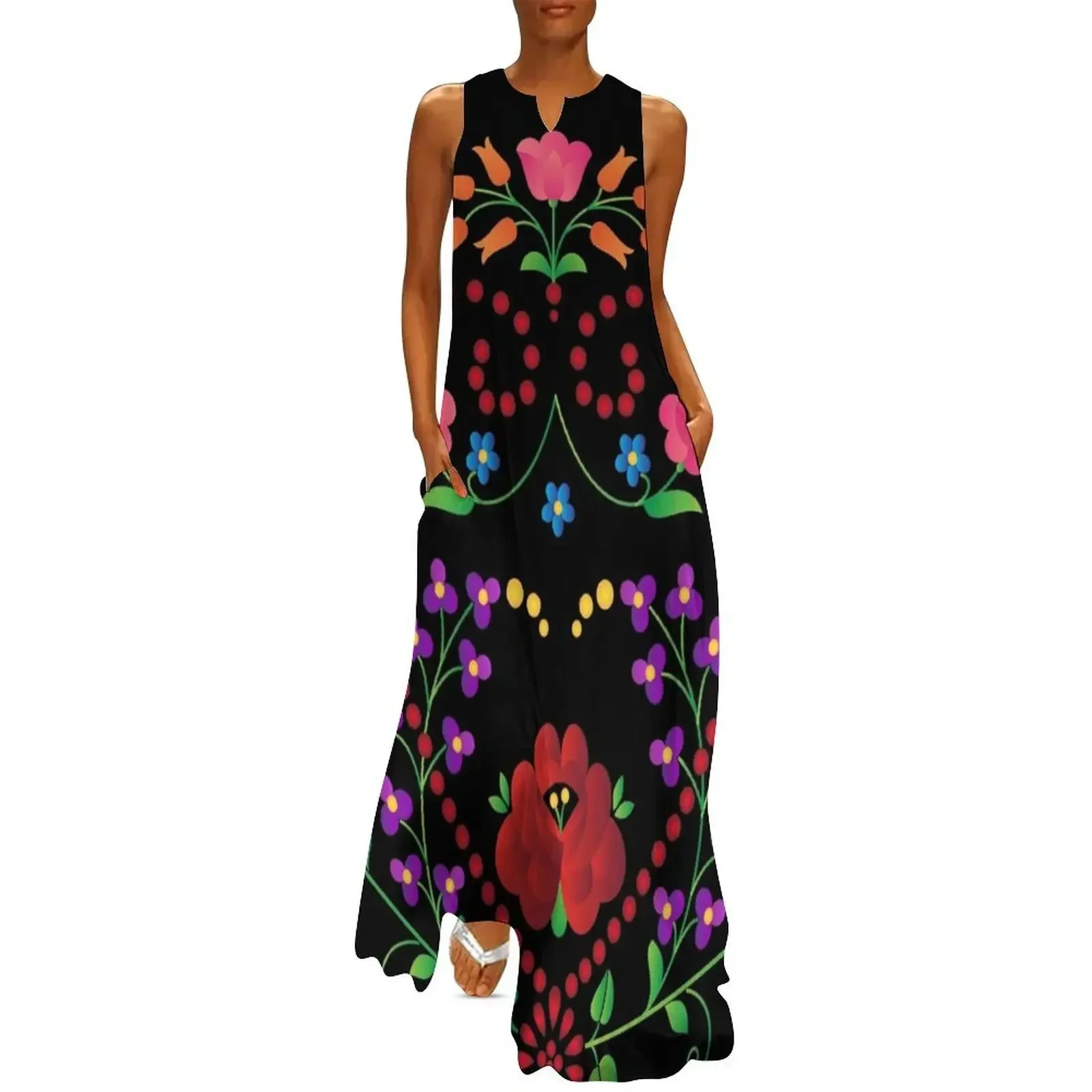 

Hungarian folk art Long Dress loose summer dress dress dresses birthday for women luxury 2025