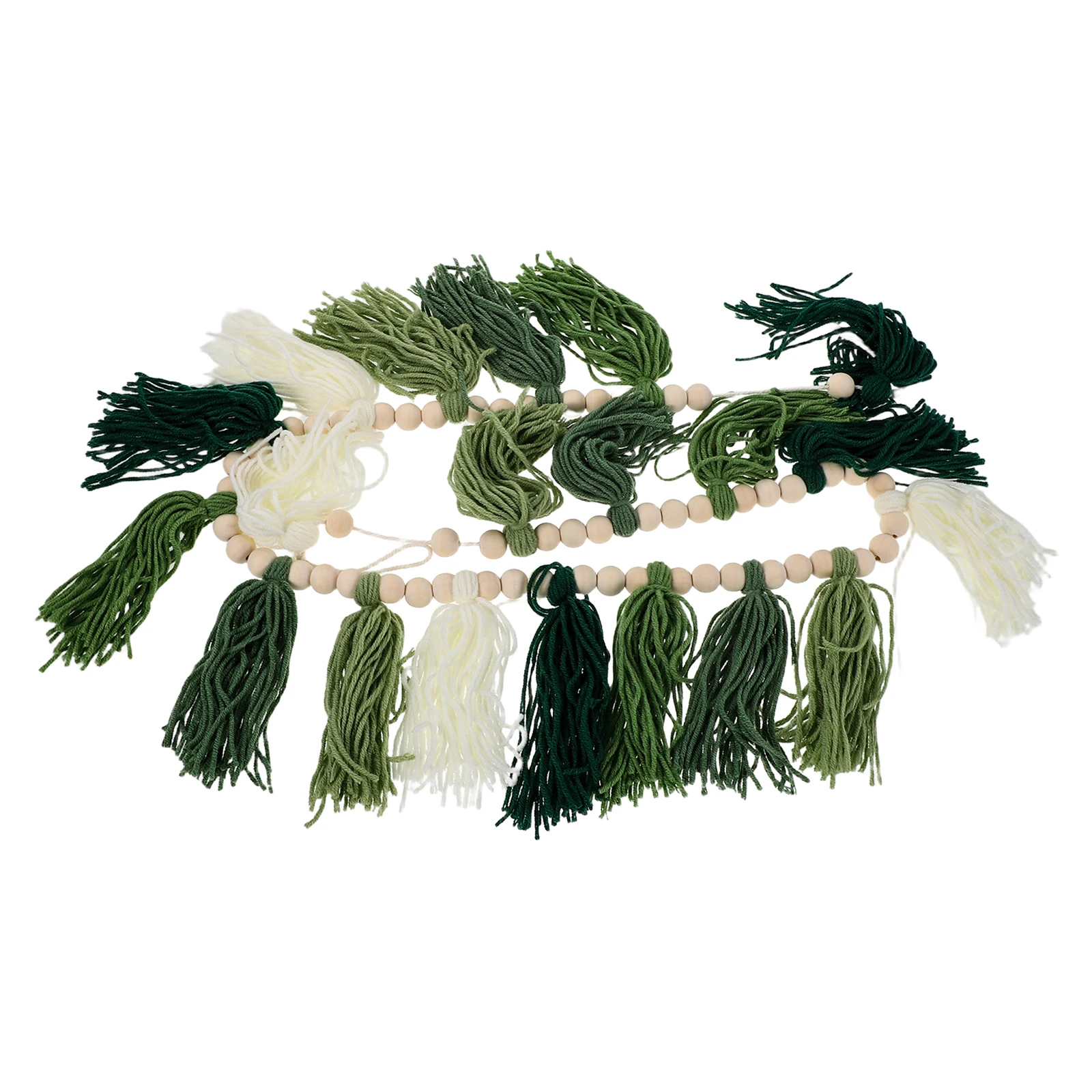 

Fringe Tassel Garland Wood Bead Hanging Decor Rustic Farmhouse Wall Nursery Room Birthday Party Tassel Banner Garland