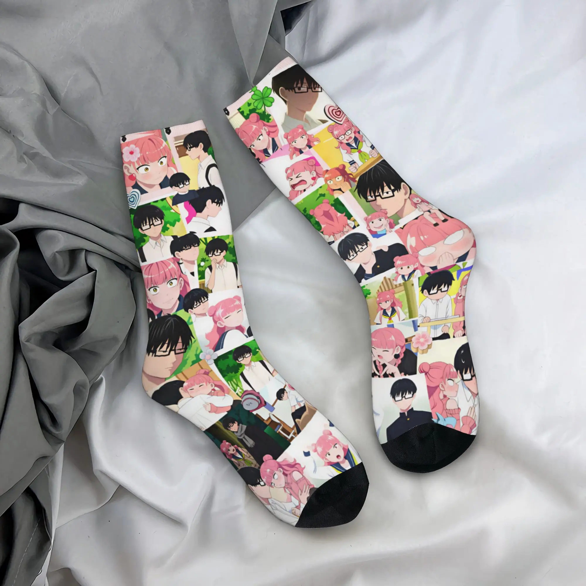 Tani Yusuke Manga M-Miyu S-Suzuki Dress Socks for Men Women Warm Fashion Anime Crew Socks