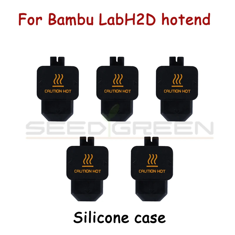 

Защитный чехол для Bambu Lab H2D Hotend, силиконовый чехол, нагревательный блок, насадка для аксессуаров для 3D-принтеров