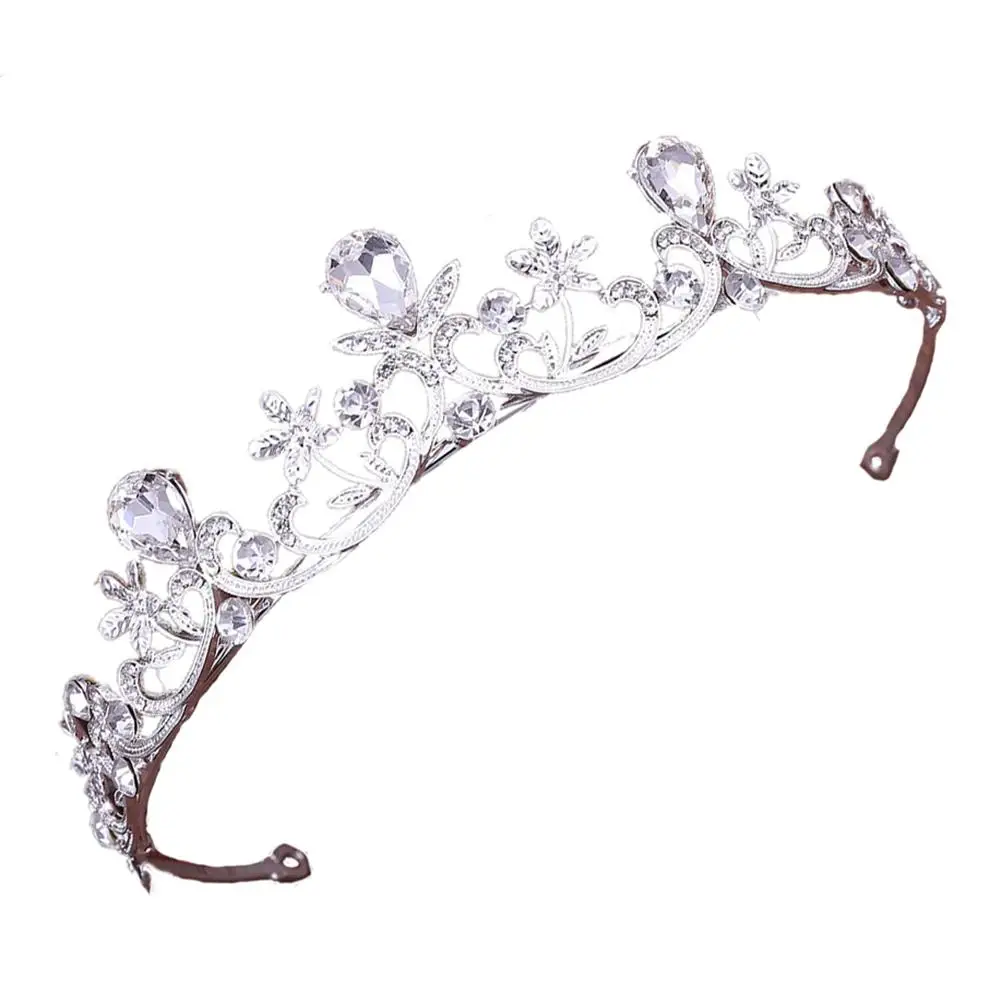 

Crystal Hair Hoops Long Lasting Material Women Girls Kids Accessories Engagement Bride Headdress Daily Beautiful Color