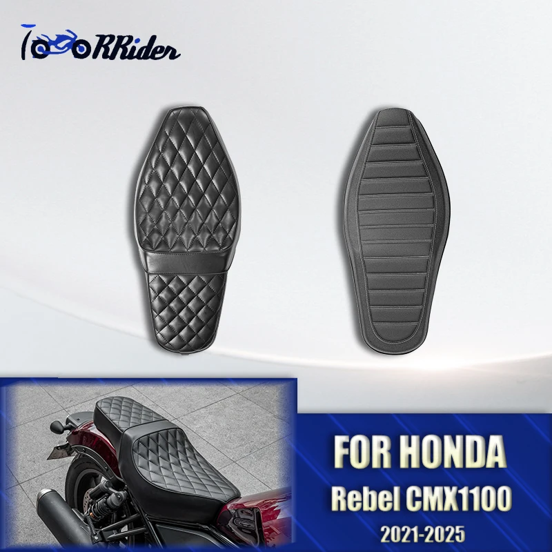 

Motorcycle Driver Double Seat Cover Cowl For Honda Rebel CMX 1100 2021 2022 2023 2024 2025 Passenger Cushion Pillion Accessories