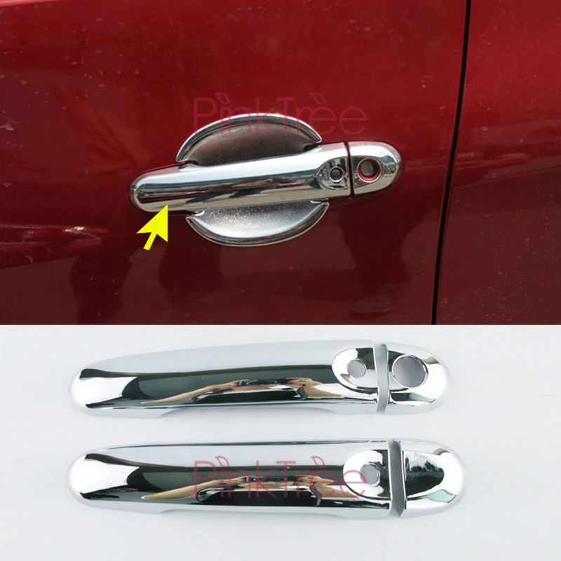 Accessories For Nissan Juke 2011 2012 2014 Chrome Side Lamp Door Handle Mirror Cover Bowl Rear Bumper Trim Car Styling Tuning