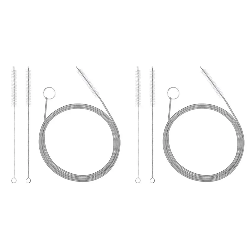 

Hot SV-6Pc 61 Inch Feeding Tube Cleaning Brush Long Drain Brush Flexible Pipe Cleaning Brush Wire Brush,Straw Cleaning Brush