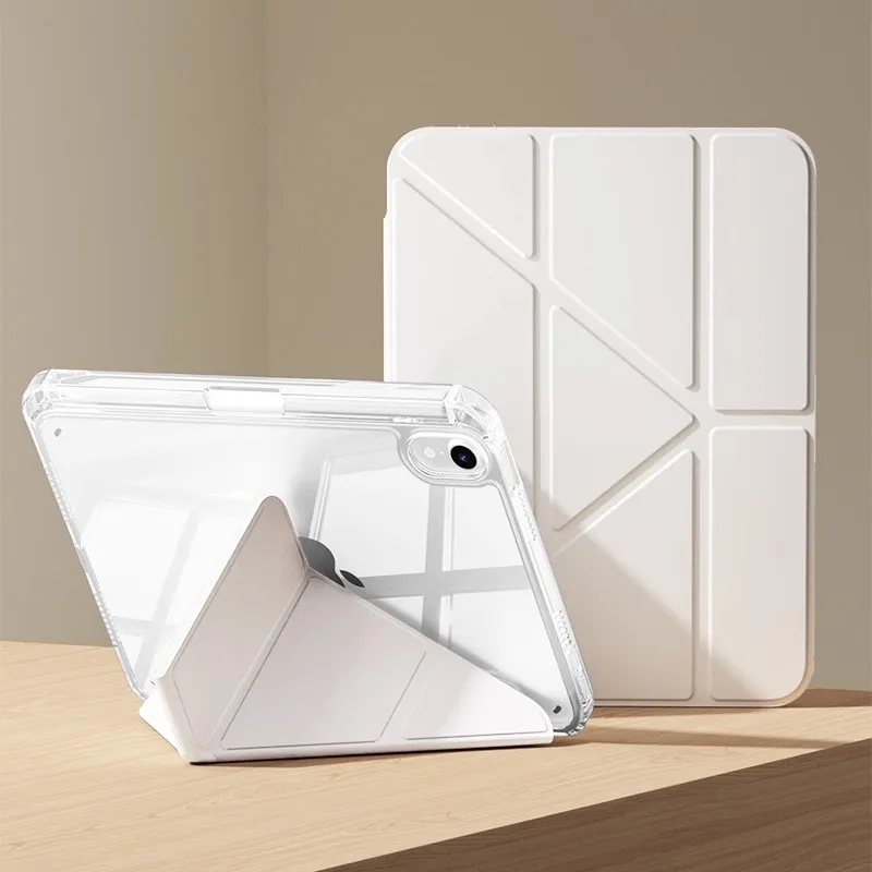 Tablet Case For iPad Mini A17 Pro 2024 Cover Mini 6 multi-fold bracket Shell with Film for iPad Air 6th m2 11 Pro 13 2025 Funda