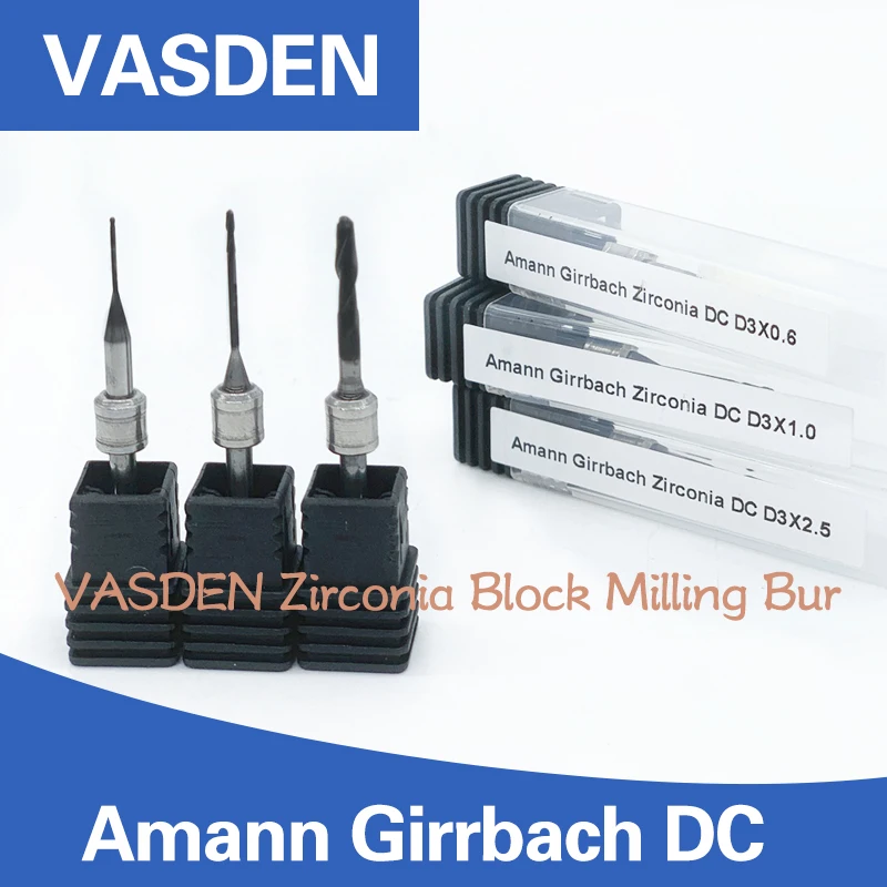 Material dc amann girrbach moagem bur zircônia bloco dental handpiece laboratório fresadora burs dentadura broca ag cortador de diamante