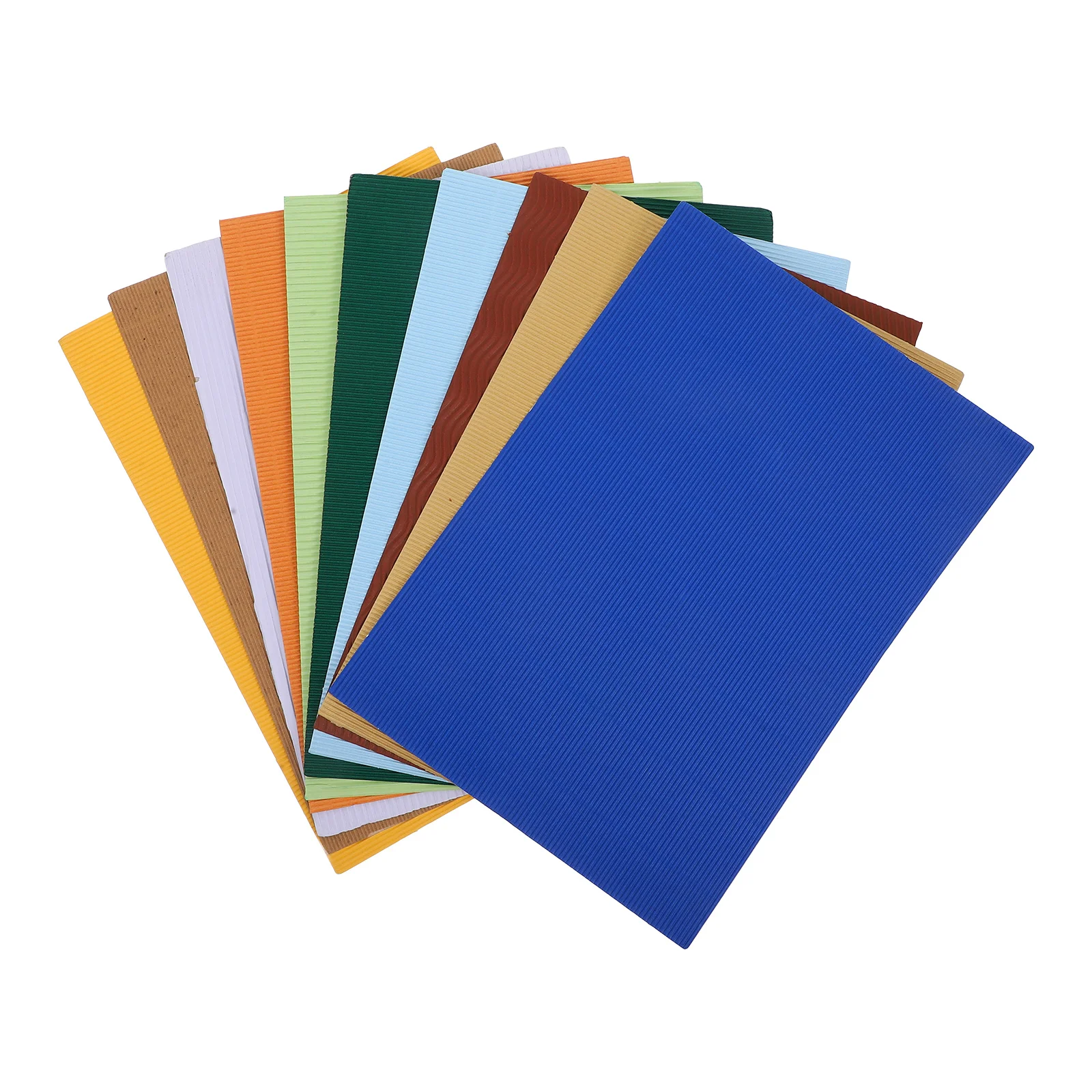 Mixed Colors A4 Corrugated Paper Durable Lightweight for DIY Crafts Handmade Cardboard Sheets Corrugated Paper