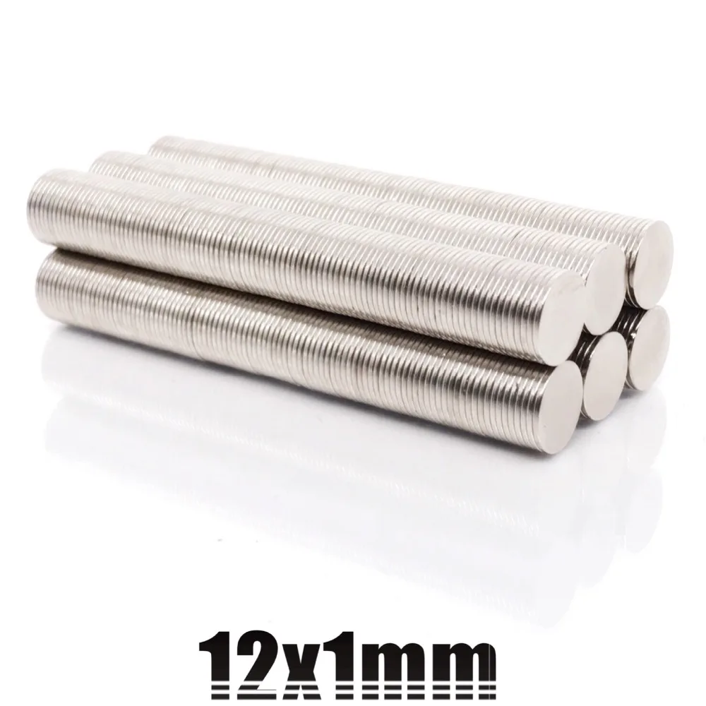 

10/50/100/2000 Pcs 12x1 Neodymium Magnet 12mm x 1mm N35 NdFeB Round Super Powerful Strong Permanent Magnetic imanes Disc 12*1 mm