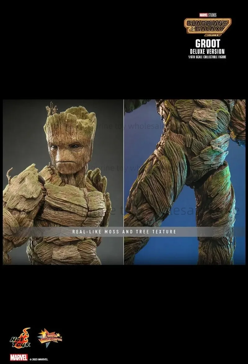 Hottoys MMS707 Guardians of the Galaxy Vol. 3 Groot 1/6 Deluxe Ver In Stock Anime Action Collection ألعاب مجسمة #2