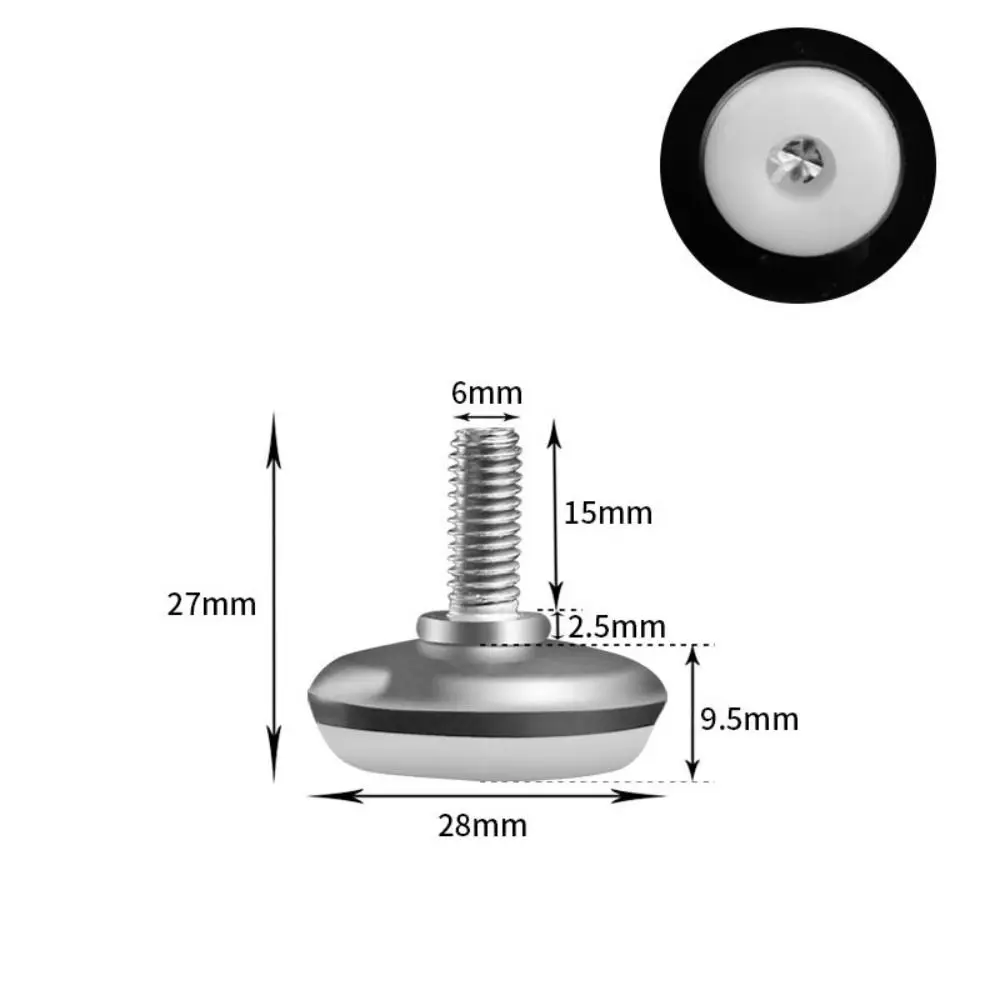 For Sofa, Table, Chair, Cabinet Simple Adjustable Furniture Feet Floor Protector Nylon Base Levelers Furniture Hardware