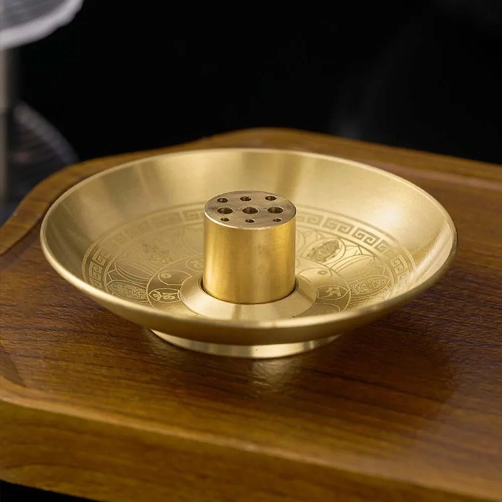 Stand Base 9 Hole Incense Holder Burner Stand Ash Catcher Round Incense Burner Home Fragrance Incense Tray Incense Stick Plate