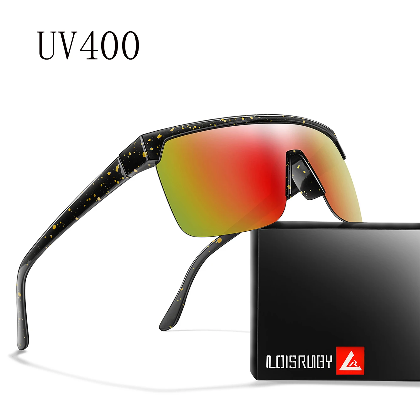 Quadratische winddichte Sonnenbrille für Damen und Herren, Outdoor-Sport-Fahrradbrille, Reiten, Fahrrad, Wanderbrille, Fahren, neuer Stil