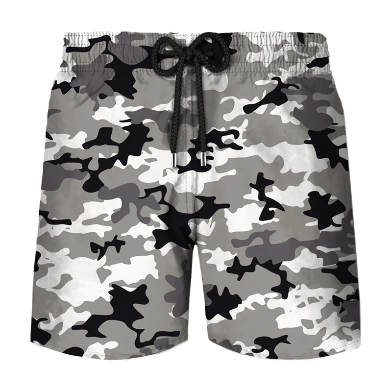 Men’s Russian Camouflage Military Fans Tactics Board Shorts Beach Short Pants Hawaii Swimming Pants Swim Trunks Cool Ice Shorts