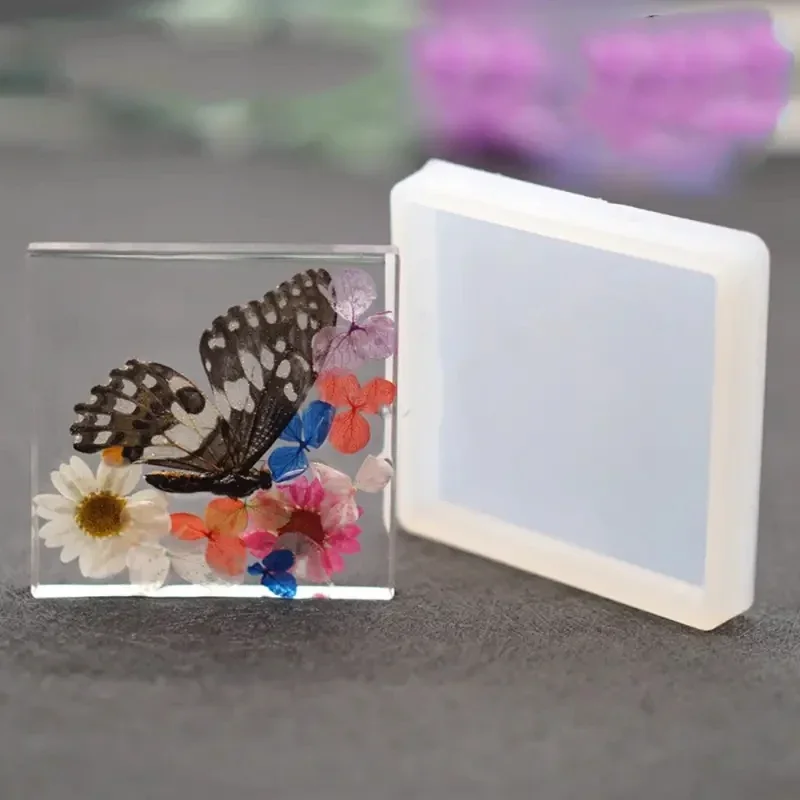 

11Pcs Silicone Molds of Different Sizes, DIY Handmade Jewelry Resin Dried Flower Ornaments Square Ball Mold, Resin Jewelry