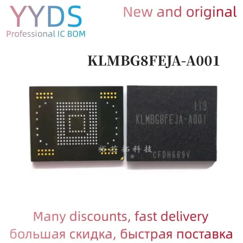 

100% ew original KLMBG8FEJA-A001 BGA Memory chip KLMBG8FEJA A001