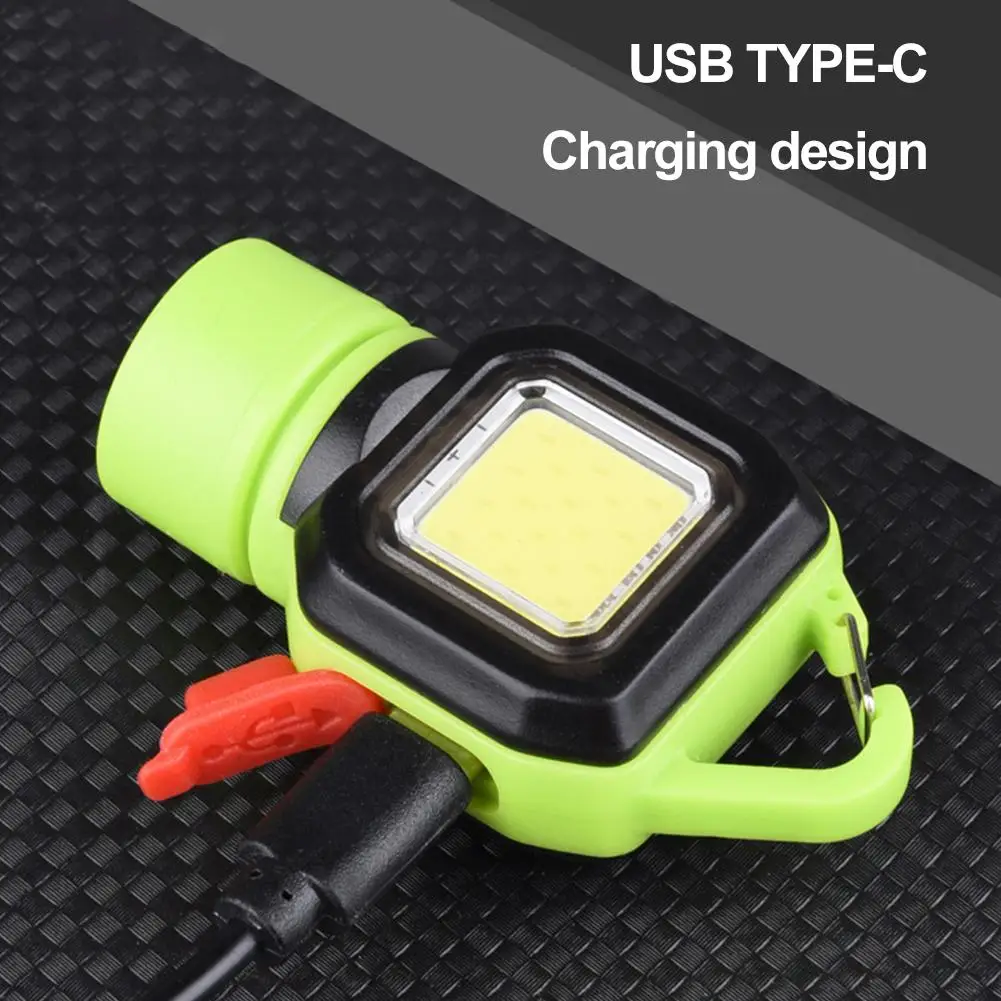 مصباح يدوي بسلسلة مفاتيح قابلة لإعادة الشحن عبر USB - مصباح LED صغير محمول مقاوم للماء للطوارئ الخارجية وEDC #4