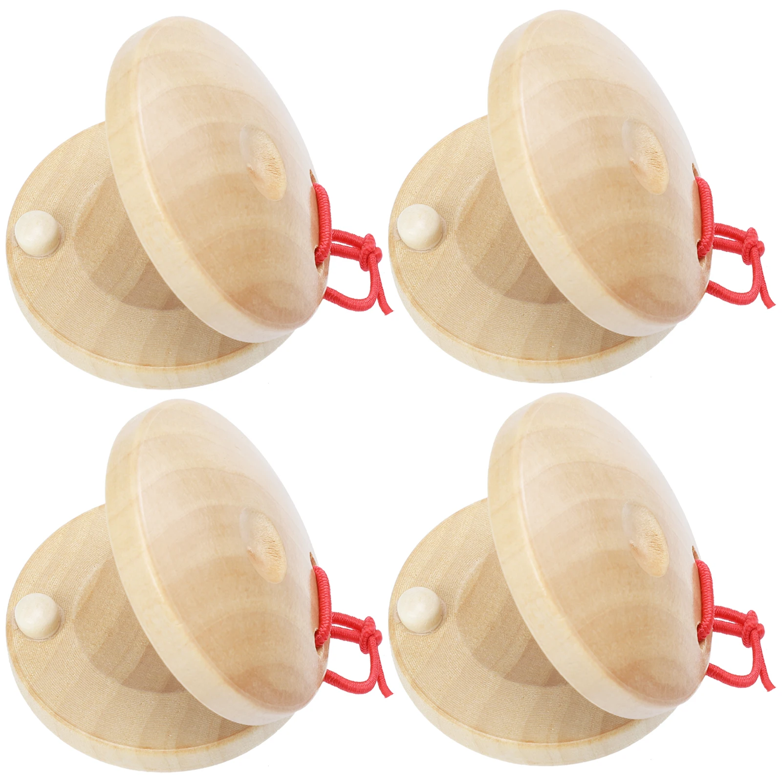 

4pcs Wooden Castanets Children Percussion Instruments Music Toy Kids Rhythm Education Playthings Christmas Gifts
